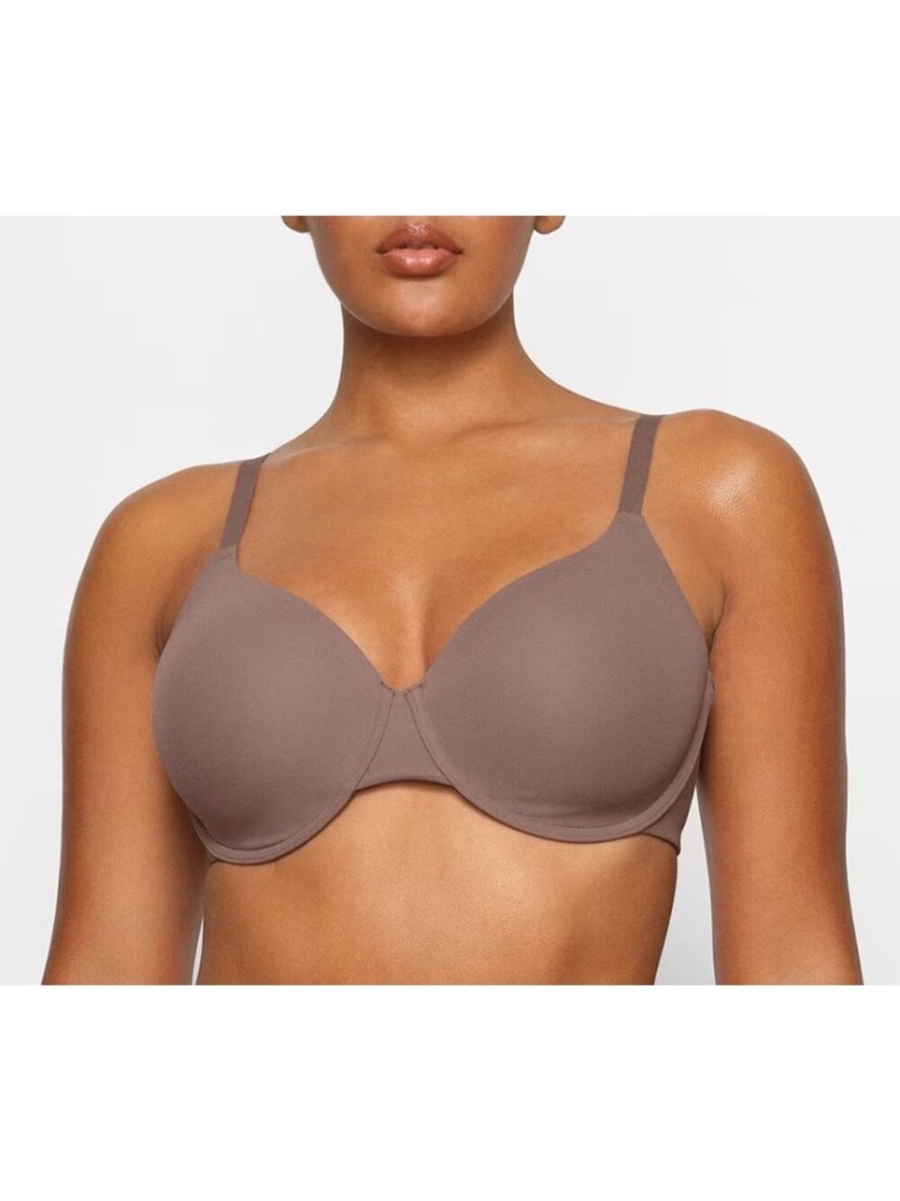 NWT SKIMS FITS EVERYBODY T-SHIRT BRA UMBER - 44B
